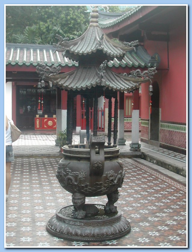 courtyard, Chinese temple